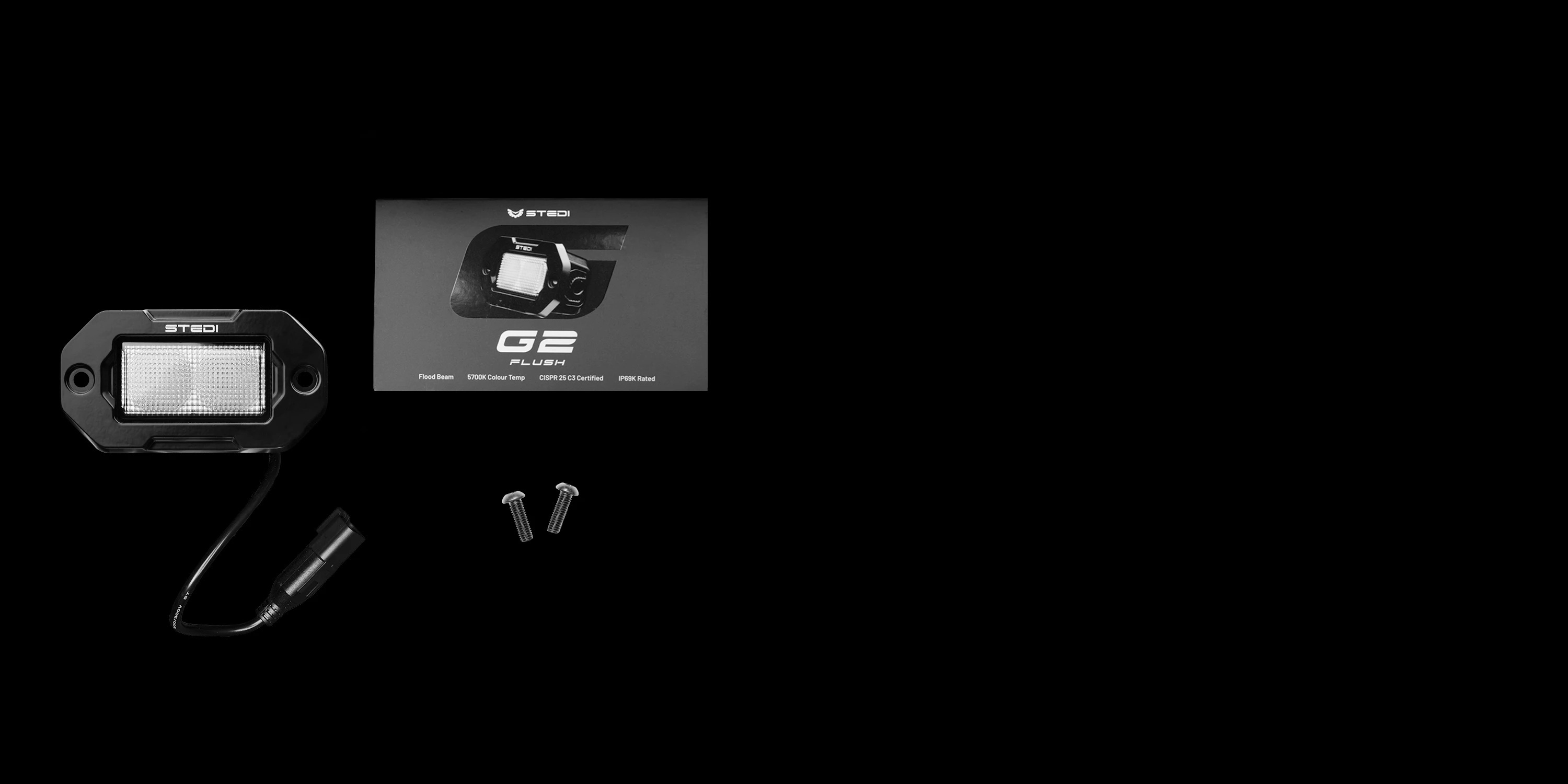 STEDI G2 Black Flush arbejdslys